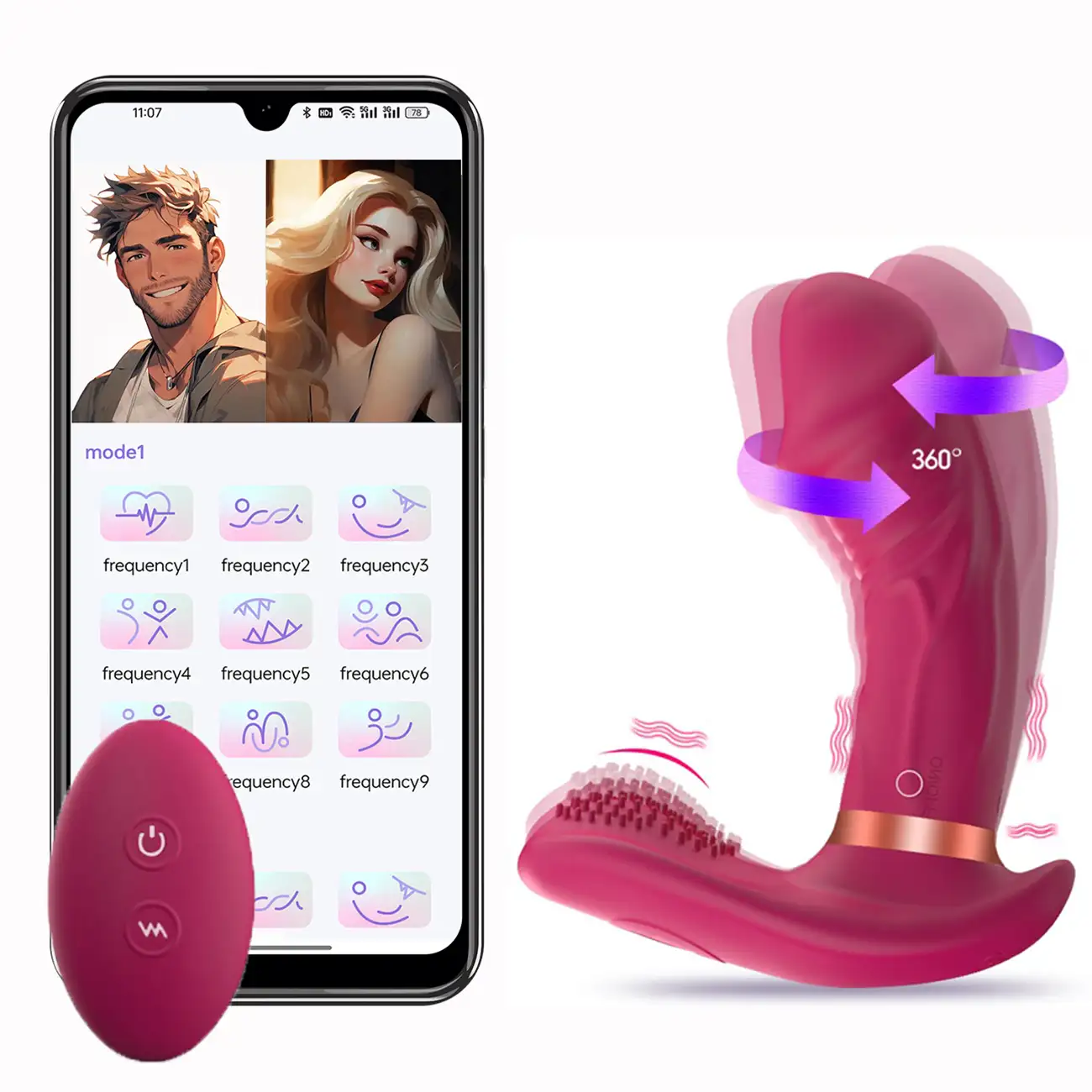 Anal vibrator with APP